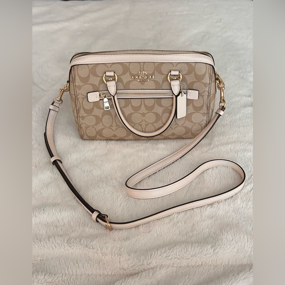 Coach Rowan Satchel Bag In Signature Canvas